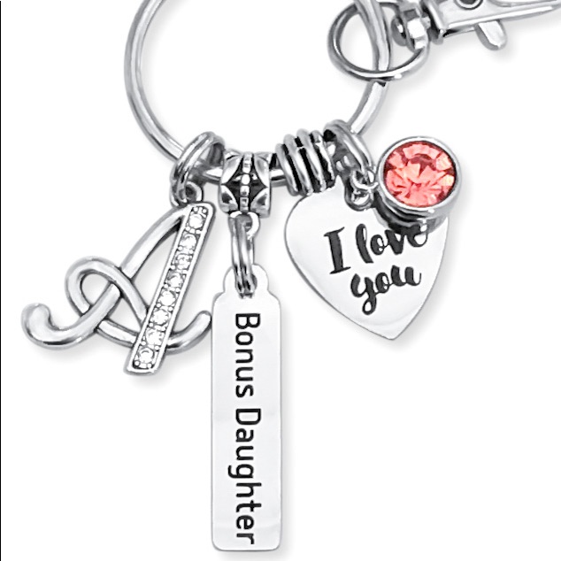 Bonus Daughter Keychain Step Daughter Gift